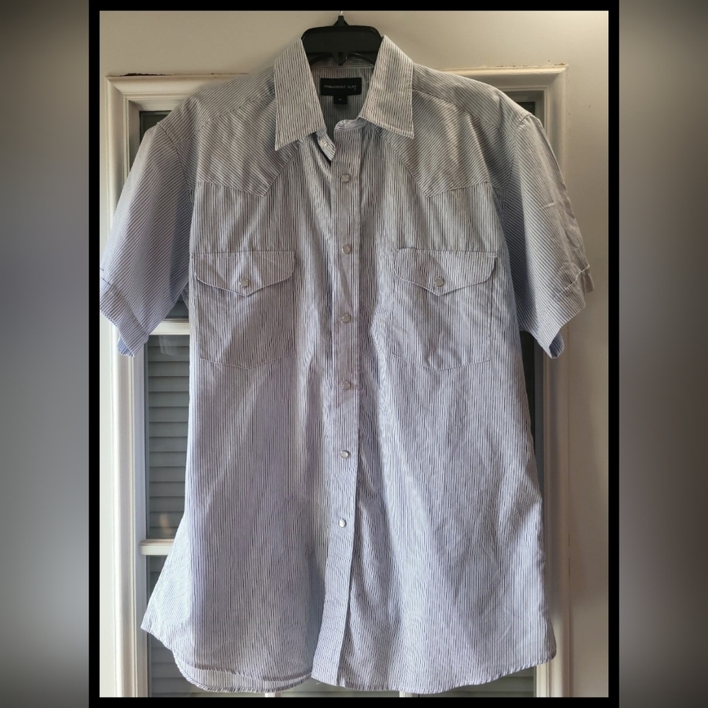 Panhandle Slim Youth Boys Pearl SnapButton Western Shirt, Size 16